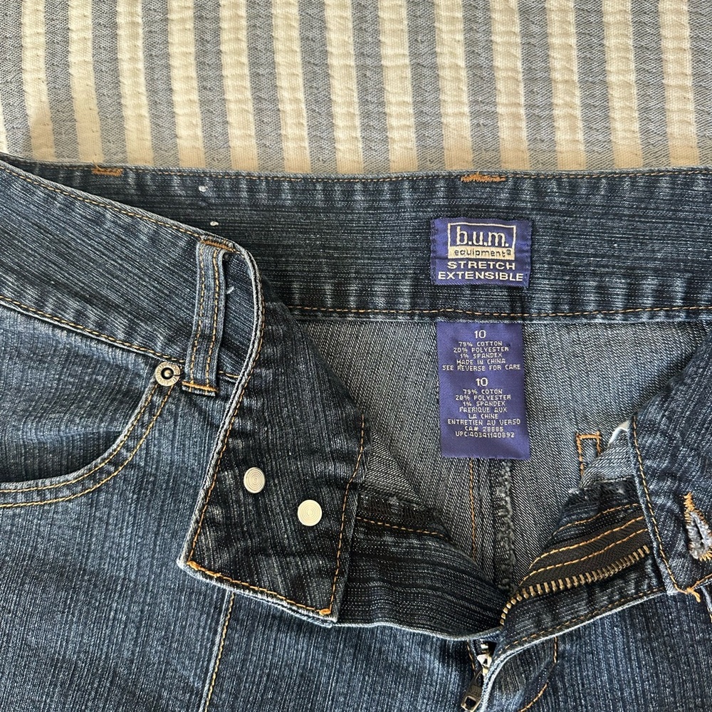 Bum Equipment Low Rise Blue Jeans - Picture 2 of 5